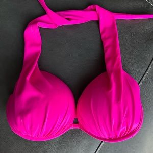 VENUS Marilyn Underwire Push-Up Halter Bikini Top Bright Pink Size32DDD/34DD/36D